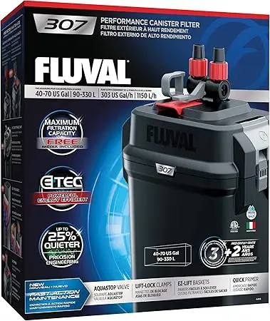 Fluval 307 Performance Canister Filter for Aquariums Up to 70 Gallons